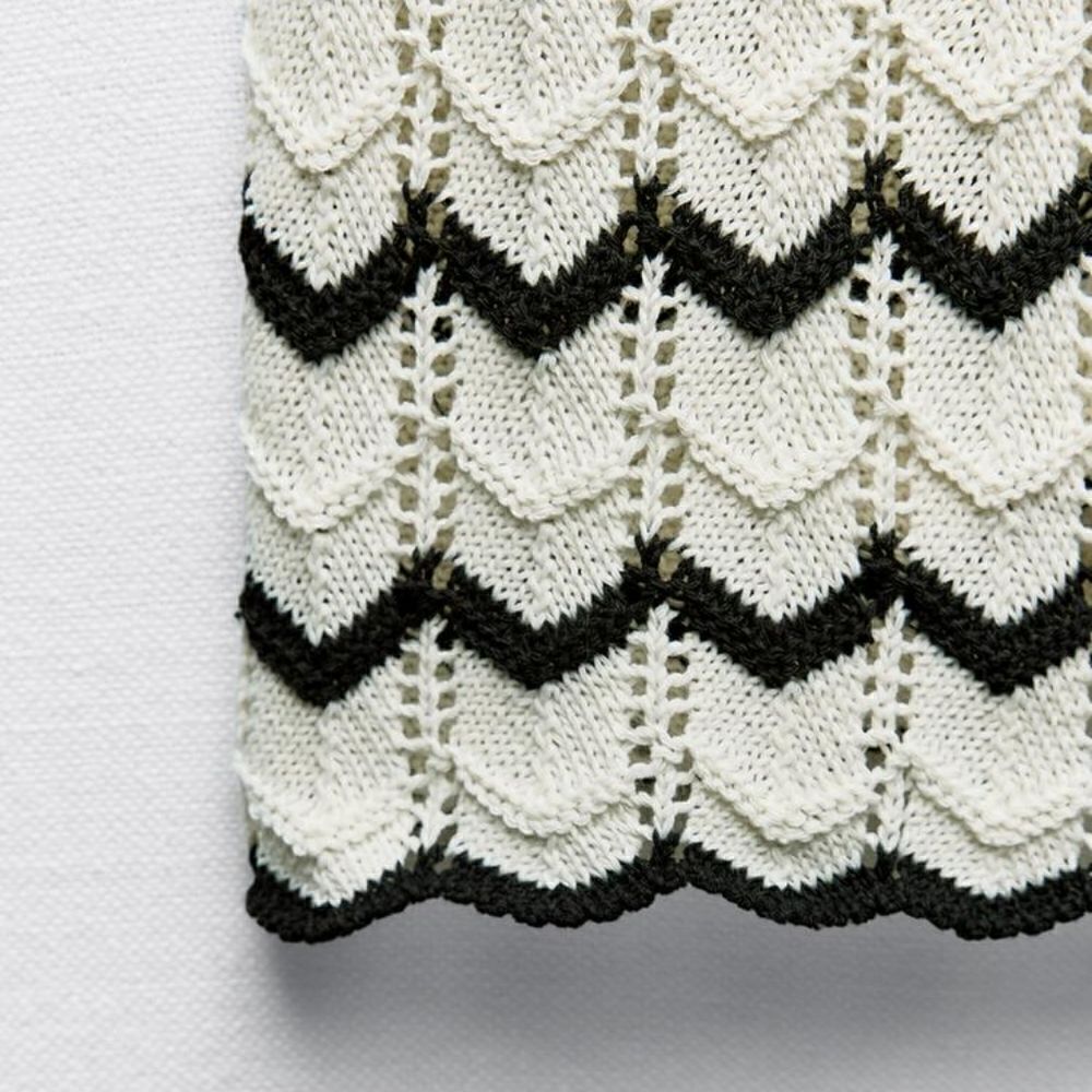 ZARA STRIPED KNIT MINI DRESS - Picture 16 of 16